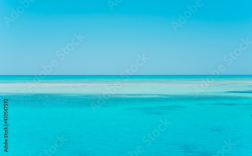 White island in Egypt Sharm el Sheikh, tourism concept, nature landscape