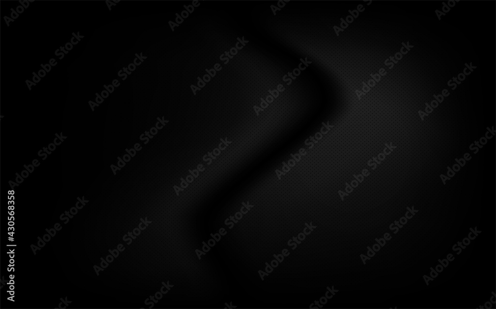 Black background luxury , texture abstract with waves, Soft focus black
