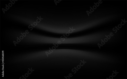 Black background luxury , texture abstract with waves, Soft focus black