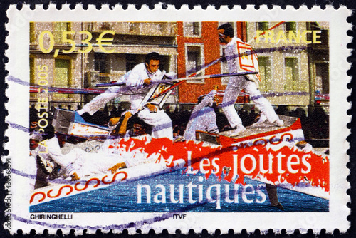 Postage stamp France 2005 nautical jousting