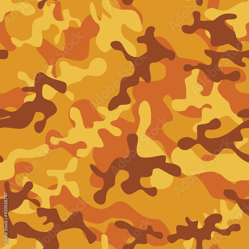 Camouflage seamless pattern from spots. Modern abstract camo. Print for women's clothing. Printing on fabric for sports and textiles. Vector