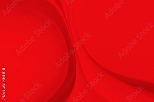 Red fabric sheets background or texture, abstract with waves, Soft focus cloth silk Red