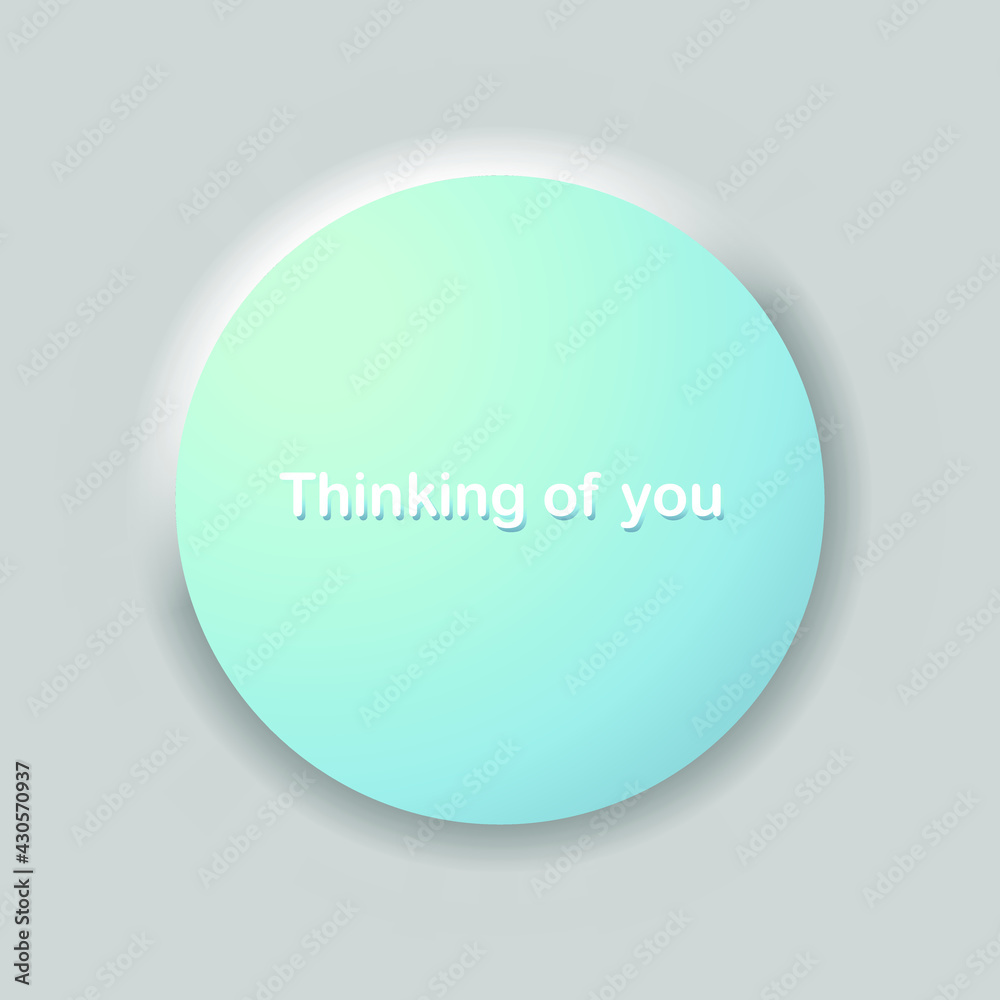 Thinking of you - card. Vector stock illustration eps10. Thinking of you - card. Vector stock illustration eps10.