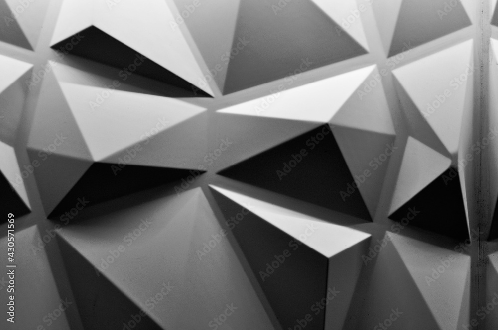 Black triangular abstract background