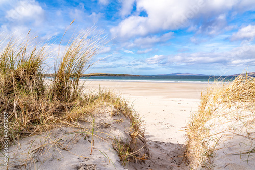 The dunes at Portnoo  Narin  beach in County Donegal  Ireland.