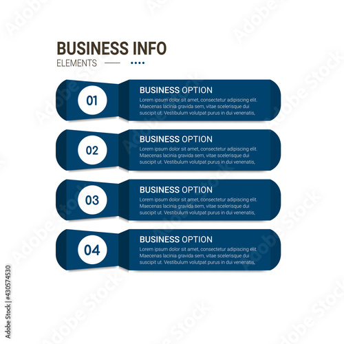 Business data visualization. Simple infographic design template. Abstract vector illustration.