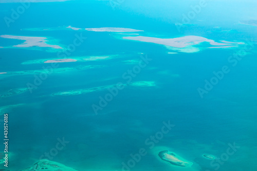 Tourism in Egypt and Africa, vacation and travelling concept, top view on a coral reef © T.Den_Team