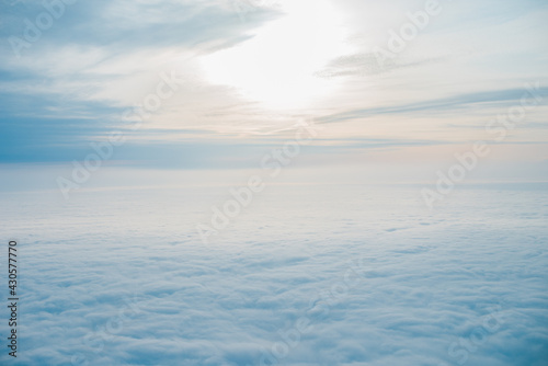 View on a sky and cloud, vacation and travelling concept