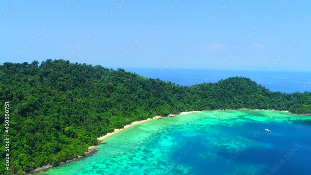 Beautiful island aerial view in Thailand Beautiful island aerial view in Thailand