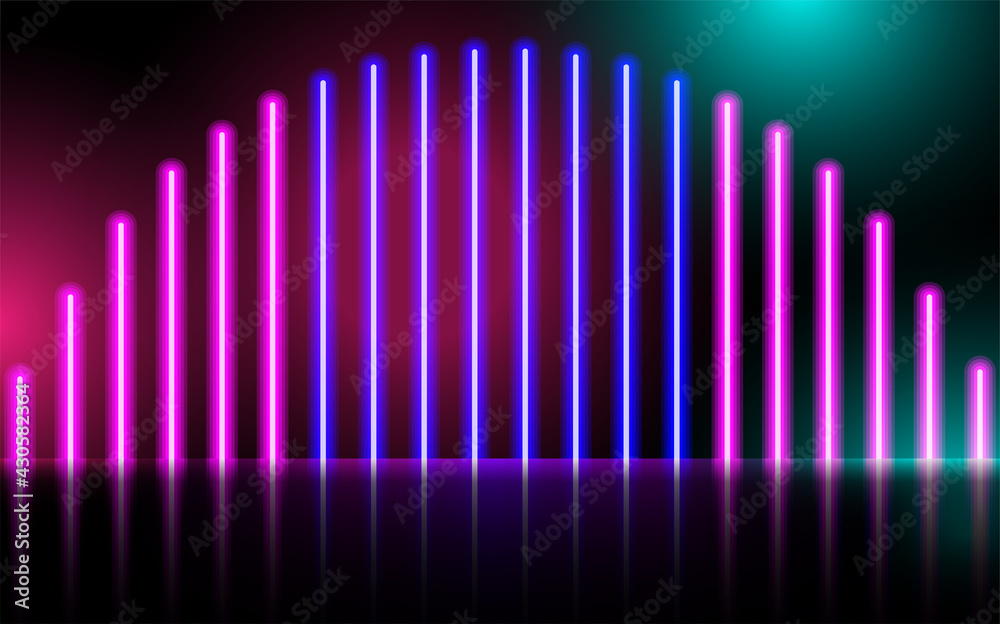 Neon glowing lines, magic energy space light concept, abstract background design Neon glowing lines, magic energy space light concept, abstract background design
