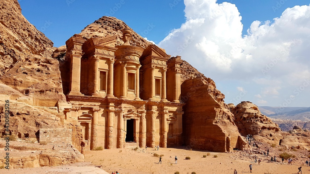 The Monastery, Petra, Jordan - obrazy, fototapety, plakaty 
