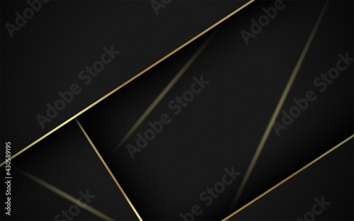Abstract pattern luxury dark black with gold. premium background patterns