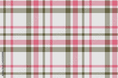 pale colors green and pink stripes on white fabric texture of traditional checkered tartan repeatable ornament for plaid, tablecloths, shirts, clothes, dresses, bedding
