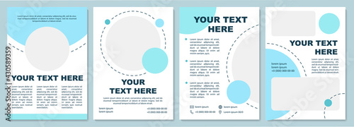 Bright colored brochure template. Flyer, booklet, leaflet print, cover design with copy space. Unique content creation. Vector layouts for magazines, annual reports, advertising posters