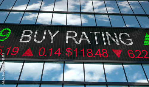 Buy Rating Undervalued Company Stocks Shares Stock Market 3d Illustration