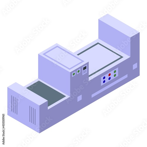 Wallpaper Mural Paper production equipment icon. Isometric of Paper production equipment vector icon for web design isolated on white background Torontodigital.ca