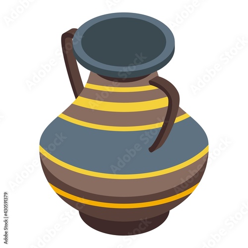 History amphora icon. Isometric of History amphora vector icon for web design isolated on white background