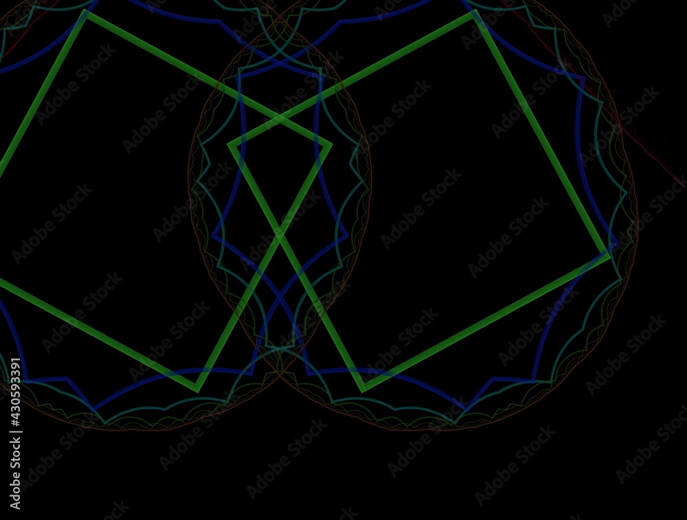 Naklejka premium Imaginatory fractal background generated Image