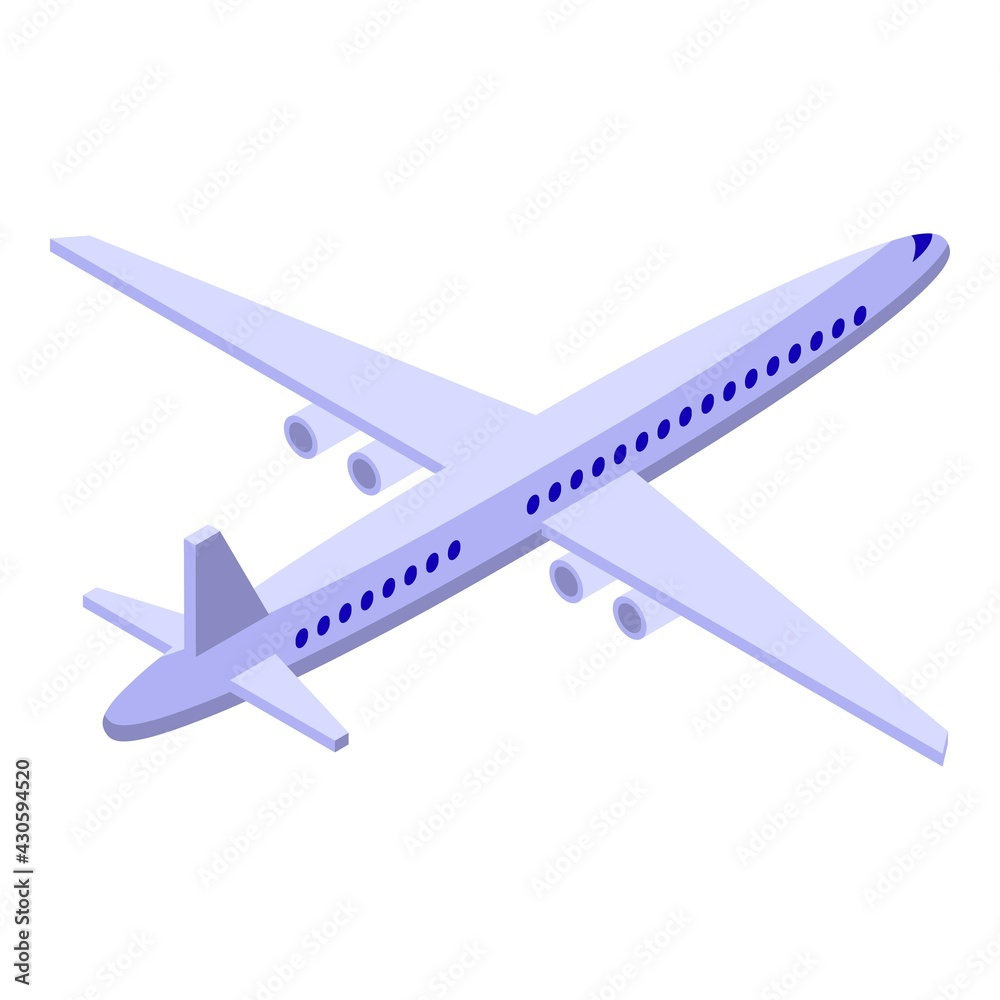 Aircraft icon. Isometric of Aircraft vector icon for web design isolated on white background Aircraft icon. Isometric of Aircraft vector icon for web design isolated on white background