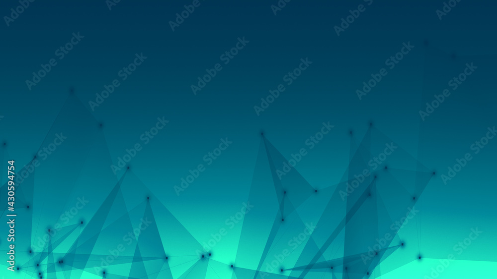 Abstract technology and science polygonal space low poly dark background Tone blue with connecting dots and lines. Abstract technology and science polygonal space low poly dark background Tone blue with connecting dots and lines.