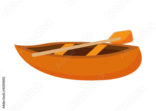 orange kayak icon