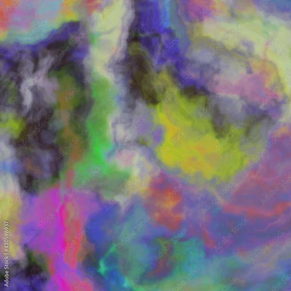 Multicolored clouds, design, texture, abstract watercolor background