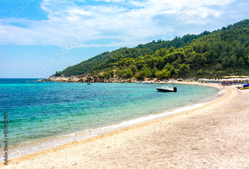 Platanitsi beach on Sithonia peninsula, Chalkidiki, Greece photo