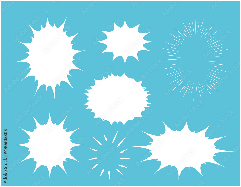 ふきだしのセット　見出し　