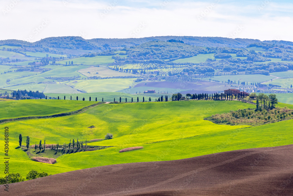 Italian rural landscape in spring