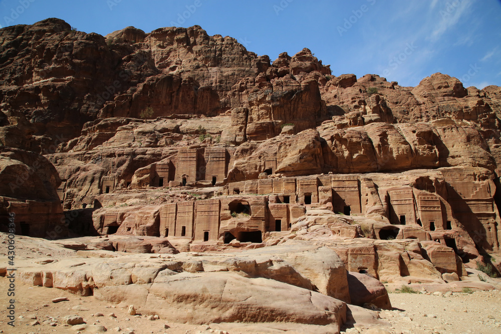Nabataean village in the archaeological site of Petra