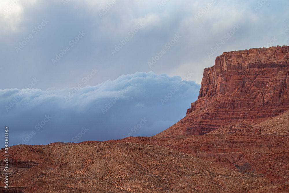 storm clouds over the canyon 