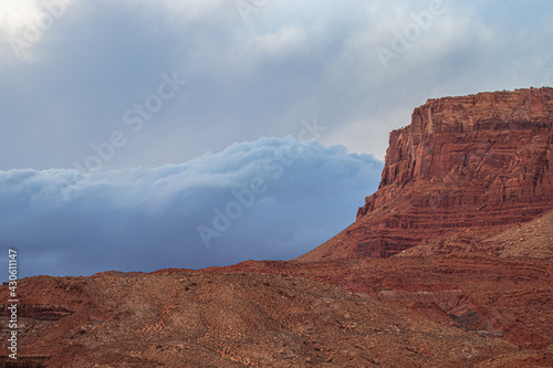storm clouds over the canyon 