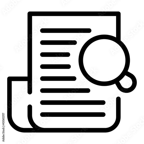 Economic market studies icon. Outline Economic market studies vector icon for web design isolated on white background