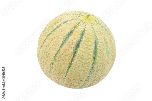 melon entier isolé sur un fond blanc