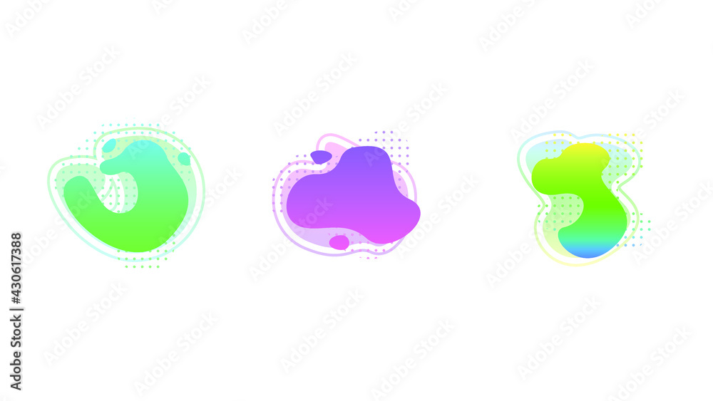 Abstract Set Liquid Color Collection Geometric Shapes Fluid Gradient Dynamic Elements Banner Logo Vector Desgin Style Trendy Abstract Set Liquid Color Collection Geometric Shapes Fluid Gradient Dynamic Elements Banner Logo Vector Desgin Style Trendy