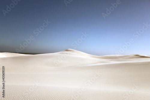 white sand dunes