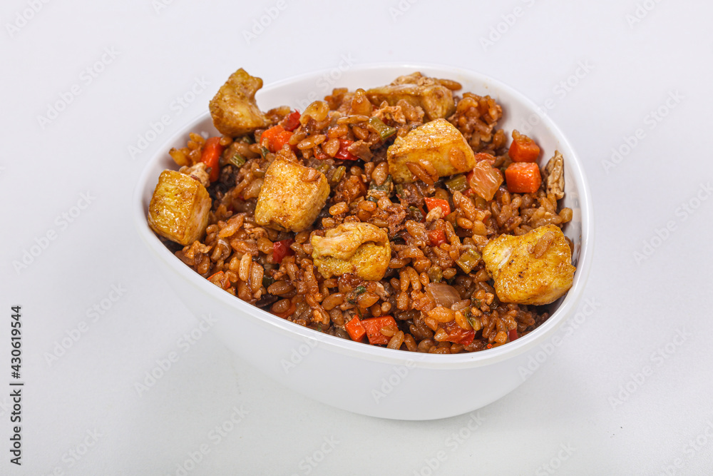 Asian style Fried rice with chicken Asian style Fried rice with chicken