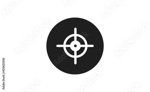 Target icon. Crosshair aim symbol. 