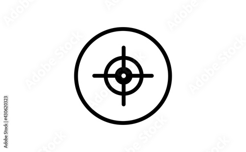 Target icon. Crosshair aim symbol. 