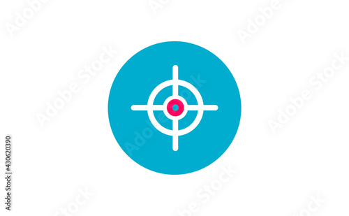 Target icon. Crosshair aim symbol. 