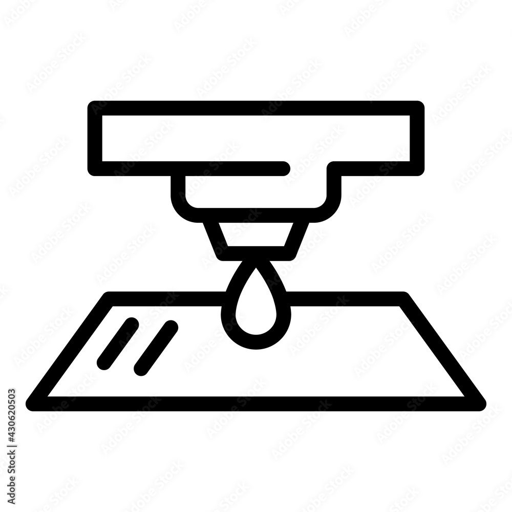Printing ink icon. Outline Printing ink vector icon for web design isolated on white background Printing ink icon. Outline Printing ink vector icon for web design isolated on white background