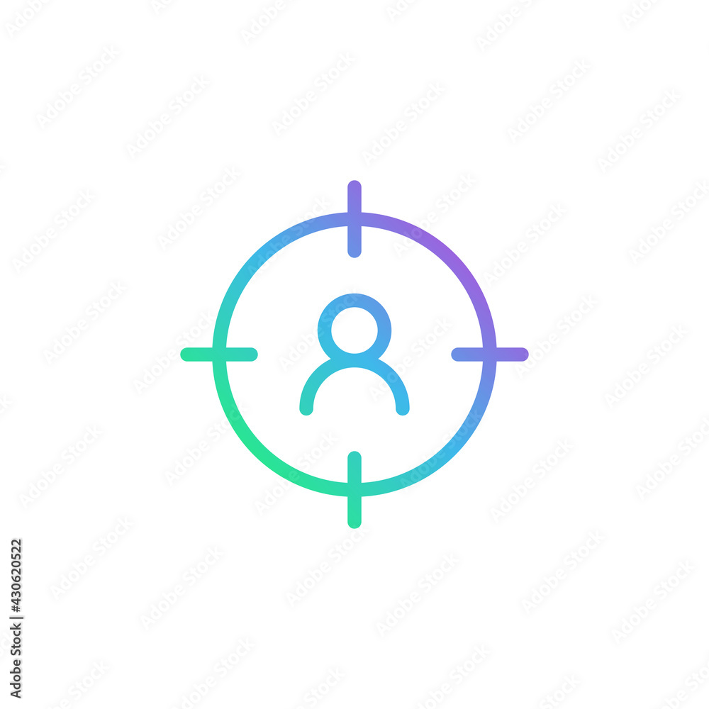 Simple target audience. Vector Illustration. Simple target audience. Vector Illustration.