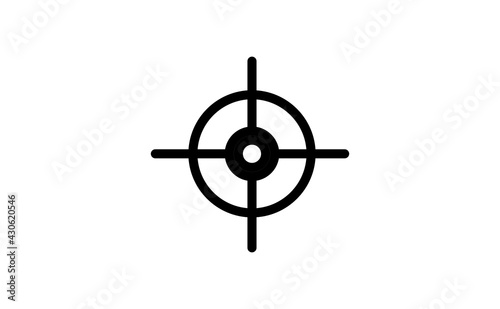 Target icon. Crosshair aim symbol. 
