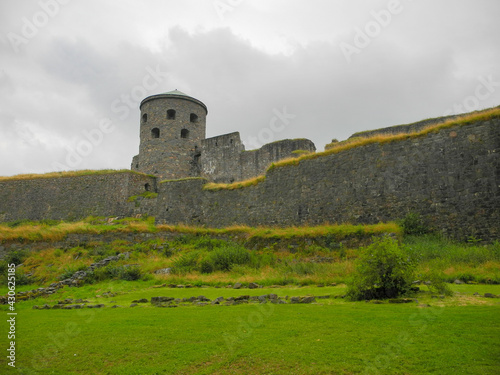 Bohus fortress near Copenhagen on a gloomy day photo