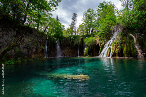 Plitvice lakes national park in Croatia  landscape