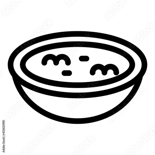 Oriental soy sauce icon. Outline Oriental soy sauce vector icon for web design isolated on white background