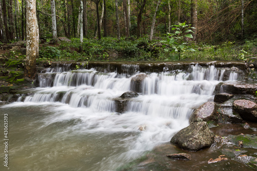 Waterfall in Namtok Samlan National Park. Beautiful nature at Saraburi province Thailand