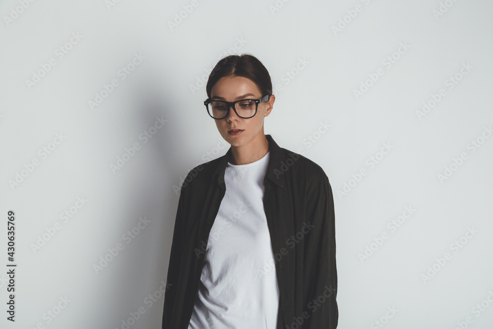 Portrait of successful woman in casual clothing Portrait of successful woman in casual clothing