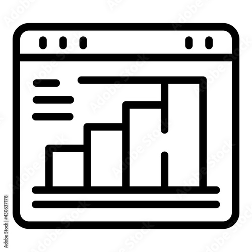 Strategic realization icon. Outline Strategic realization vector icon for web design isolated on white background