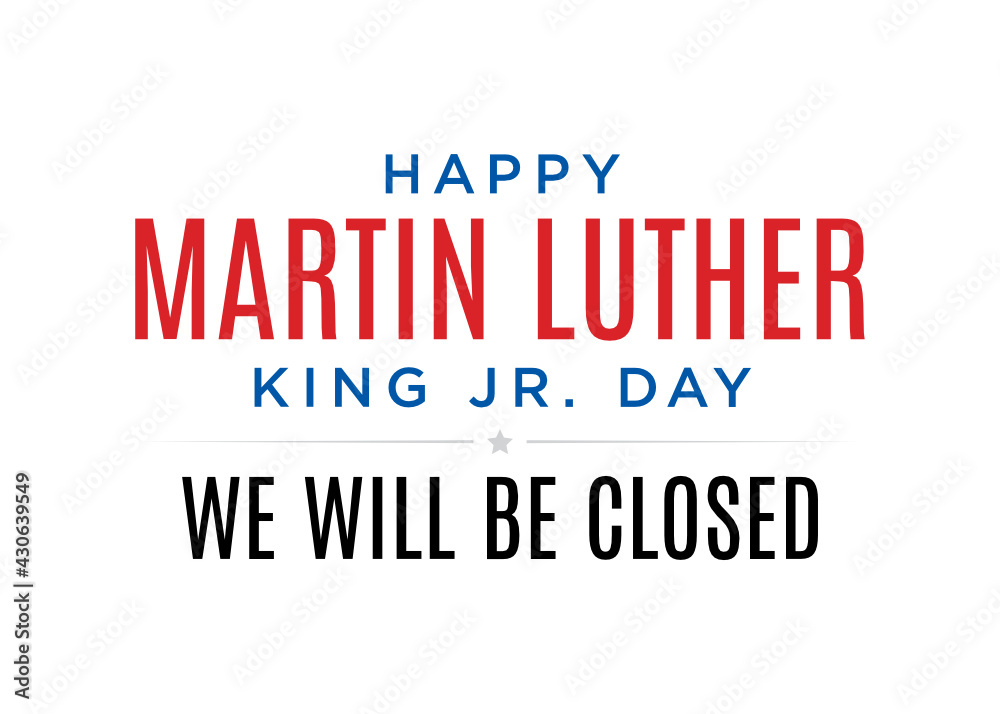 Martin Luther King Jr. Day, MLF Day, Martin Luther King Text, National Holiday, United States